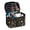 Botanical Mushroom and Fern Print, variant on Cherry and Snakeskin Polyester Large Makeup Bag Cosmetic Organizer Brush Holders