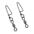 thumbnail image 2 of Broches Giratorios Para Rodamientos De Pesca Conector de pesca con rodamiento de bolas a presión giratorio de pesca de acero inoxidable 20 piezas (2), 2 of 3