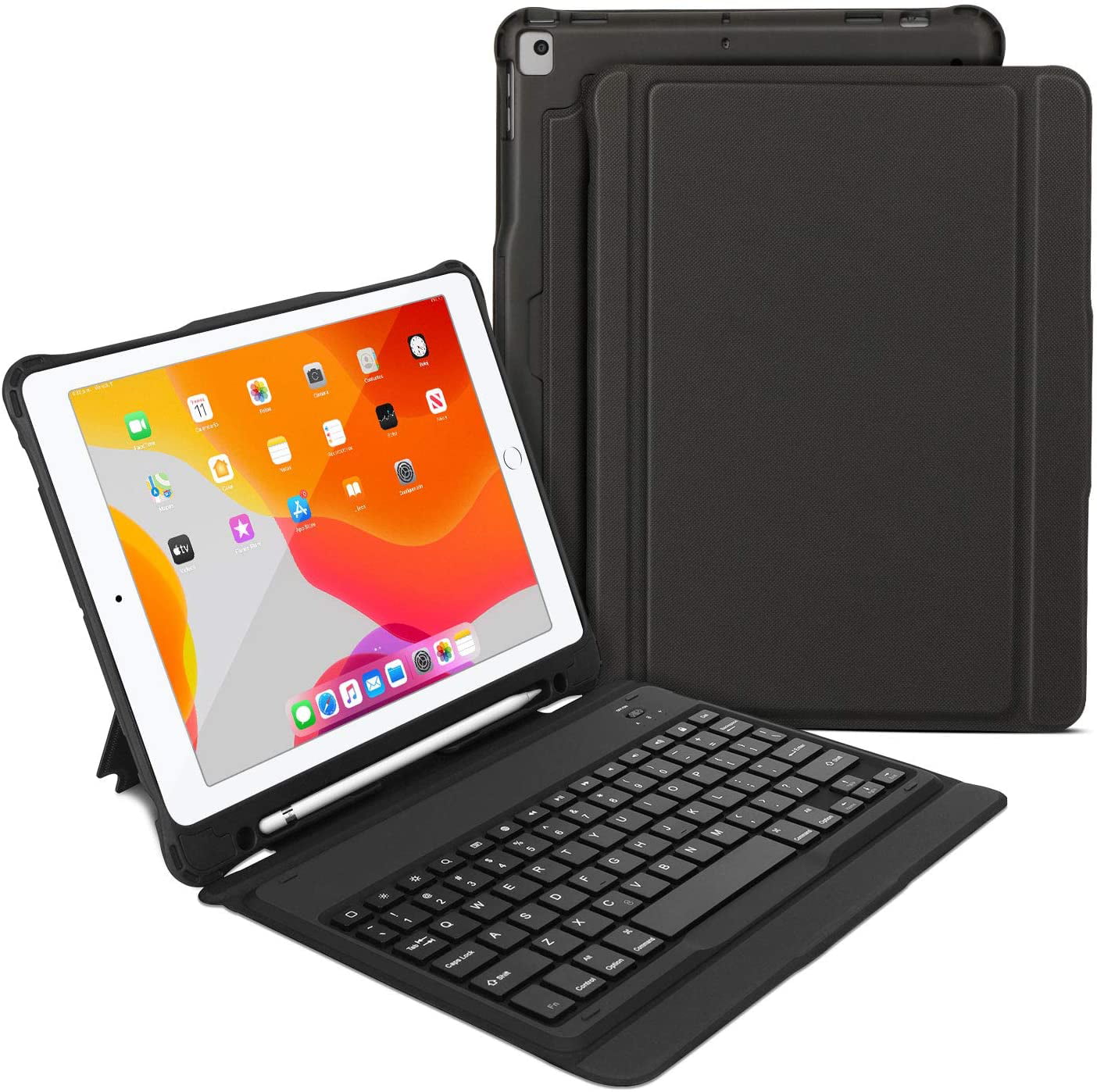 iPad 10.2 inch Keyboard case, Rriuop iPad 8th 7th Generation case with ...