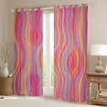 thumbnail image 2 of Castle Fairy Gradient Blackout Curtains Set of 2 (52x84 Each),Abstract Window Curtains, 2 of 6