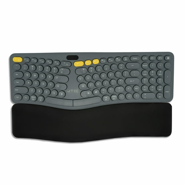 Wireless Ergonomic Split Keyboard w/ Display Screen, Rechargeable