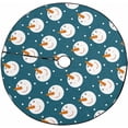 thumbnail image 1 of FMSHPON PatternSnowmen Xmas Christmas Tree Skirt Stand Mat for Holiday Party Decoration Indoor Outdoor 48 inches, 1 of 3