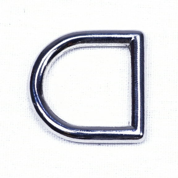 Chrome Solid 1" D Ring - 5 pack - Great for Paracord