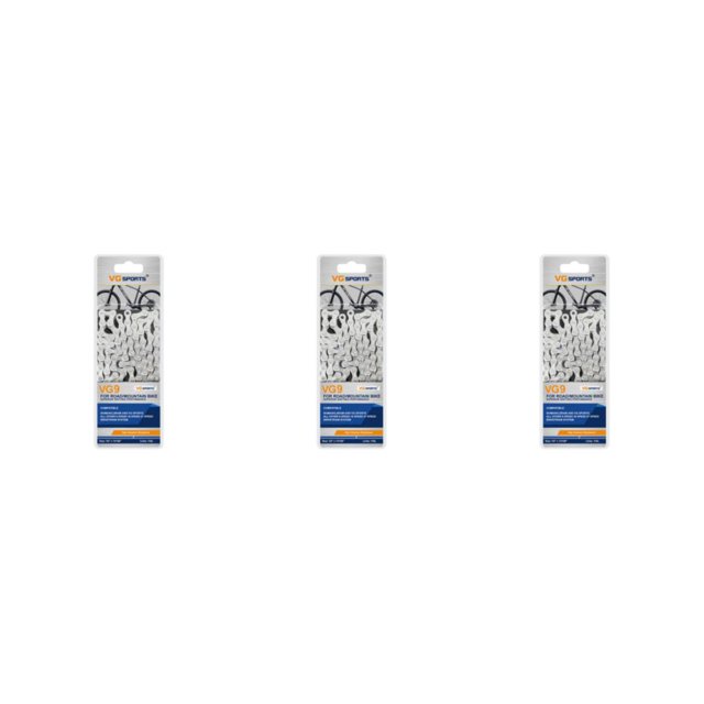 relayinert Mountain Bike Chains Easy Installation And Wide Compatibility For Adventurous silver 9 Speed 3Set