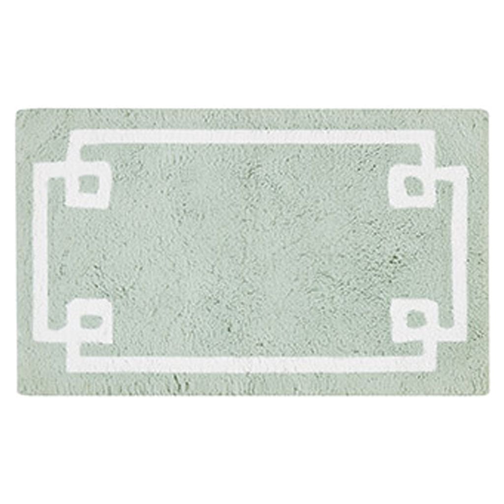 MAYEERTY Medium Pile Cotton Tufted Bathroom Rug, Seafoam, 20"W x 30"L