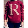 thumbnail image 3 of VictoryStore R Crewneck Sweatshirt Cardinal Maroon & Gold - Medium, 3 of 6