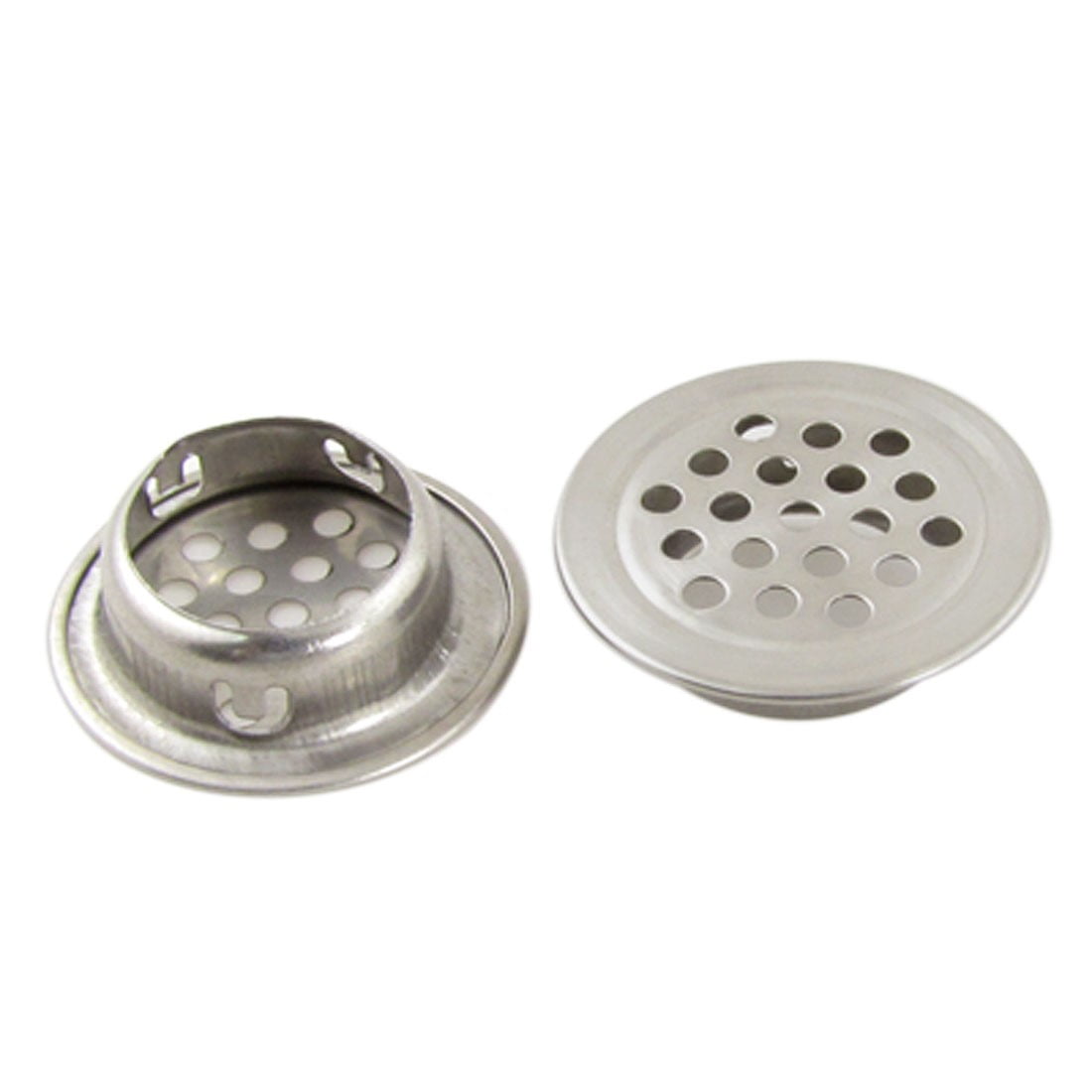 New 2pcs Metal Stainless Steel Kitchen Sink Basin Waste Plug Strainer Drainer