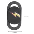 thumbnail image 2 of WASHWEPE 3Pcs Laptop Tablet and Phone Webcam Privacy Covers Easy to Use Black Protective Stickers, 2 of 7