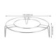 thumbnail image 2 of unbranded Soporte De Acero Inoxidable Para Cocina Con Aislamiento Térmico Y Calor Uniforme Para, 2 of 7