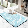 thumbnail image 2 of Oversized 19.5x12in Drying Mat Super Absorbent, Quick Dry Fabric with Decorative Pattern Waterproof, SlipResistant Diatom Mud Perfectly Trimmable and Easy to Clean for Kitchen, 2 of 7