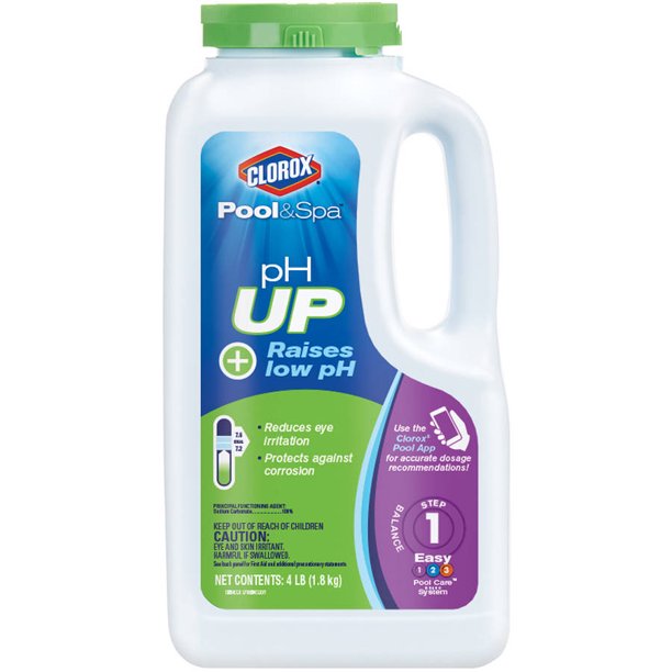 Clorox Pool&Spa pH Up Pool pH Increaser, 4 lbs