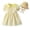 11#Yellow, variant on Baby Boy Girl Summer Outfits Peter Pan Collar Girl Dress Kids Puff Sleeve Button Dress Matching Boy Suspender Short Outfit Sets