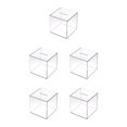thumbnail image 3 of Redempat Money Box For Adults And Children Large Capacity For Good Storage Habits Plastic Transparent Money Box Coin Saving Jar 2cm*12cm 240G 5Set, 3 of 6