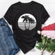 thumbnail image 4 of Blusa informal de manga corta con cuello redondo y estampado de verano a la moda para mujer Pompotops  hfajkhk134629, 4 of 5