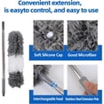 thumbnail image 4 of 7pcs Telescopic Feather Duster,240cm Extension Pole,Long Handled Duster,Cobweb Duster extendable Detachable Bendable Reusable,extendable Feather Duster Extra Long for high Ceilings Furniture Cleaning, 4 of 6