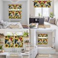 thumbnail image 6 of Vintage Rooster Kitchen Curtains Sets for Windows 24 Inch Length, Watercolor Farmhouse Sunflower Animals Rod Pocket Window Treatments Tier Curtains and Valances Set for Bedroom/Bathroom, 6 of 8
