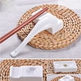 thumbnail image 5 of Chopsticks Stand Rest Ceramics Chopsticks Holder Dinner Spoon Stand Fork Chopsticks Rest for Home Dinning ( White ), 5 of 6