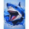 thumbnail image 4 of ATAIKU 3-8Y Boys' 2pcs Shark Pajama Set Comfy Short Sleeve Top & Shorts Kids Fun Summer Sleepwear, 4 of 6