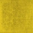 thumbnail image 1 of Ahgly Company Machine Washable Indoor Square Persian Yellow Traditional Area Rugs, 4' Square, 1 of 4