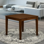 East West Furniture 36" Traditional Asian Hardwood Dining Table in Walnut