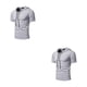 thumbnail image 4 of Qarigey Elegantes sudaderas con capucha de manga corta para hombres - Tejidos seleccionados Trendy And Fashion Grey Light S gris claro S 2Conjunto, 4 of 6