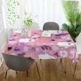 thumbnail image 6 of 54x54 Inch Tablecloth Polyester Square Tablecloth for Home Kitchen Dinner Decor Pink Pastel Cute Halloween Pattern, 6 of 9