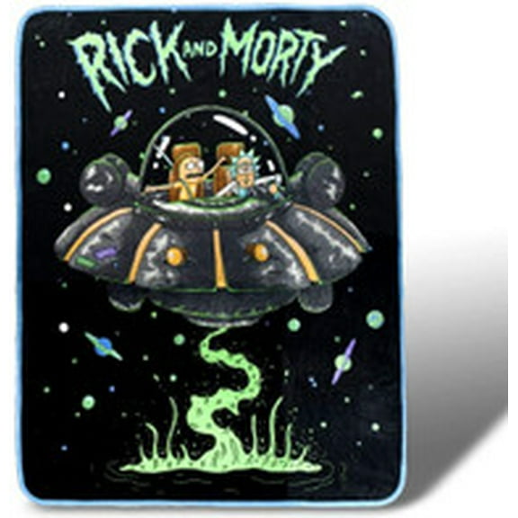 Rick and Morty Fresh Start Fleece Throw Blanket 45 x 60 Inches