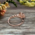 thumbnail image 3 of 1.75 Carat Halo Moissanite Diamond Engagement Ring Classic Vintage Art Deco 10k Solid Rose Gold, 3 of 9