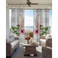thumbnail image 6 of Grey Plaid Easter Kitchen Curtains Checkered Summer Spring Floral Cafe Short Curtains for Bathroom Blackout Window Curtain Grommet Small Window Treatment Drapes for Bedroom Living Room 27.5"x39"x2, 6 of 9