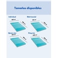 thumbnail image 4 of Sobrecolchón Zomilux Memory Foam Ultra Suave con Gel Refrescante Matrimonial, 4 of 6