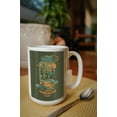 thumbnail image 2 of 15 fl oz Ceramic Mug, Corvallis, Oregon, Water Bottle, Distressed Vector, Dishwasher & Microwave Safe, 2 of 3