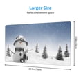 thumbnail image 2 of Cauagu Snowman And Christmas Tree for Large Mouse Pad,XXL Extended Gaming Mouse Mat Long Extended Desk Mat Big Desk Pad Mat(16 x 29.5in) for Work/Game/Office/Home, 2 of 8