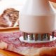 thumbnail image 2 of Herramientas esenciales de cocina para el hogar Ablandador de bistec redondo de acero inoxidable Aguja Ablandador de carne de bistec de cerdo Duradero (2 piezas blanco, negro) TUNC Sencillez, 2 of 5