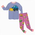 thumbnail image 5 of NOLDARES Toddler Baby Boy Winter Clothes Outfits 2 Piece Long Sleeve Letter Print Sweatshirt and Elastic Pants Casual Clothing Set(Purple,4-5 Y), 5 of 5