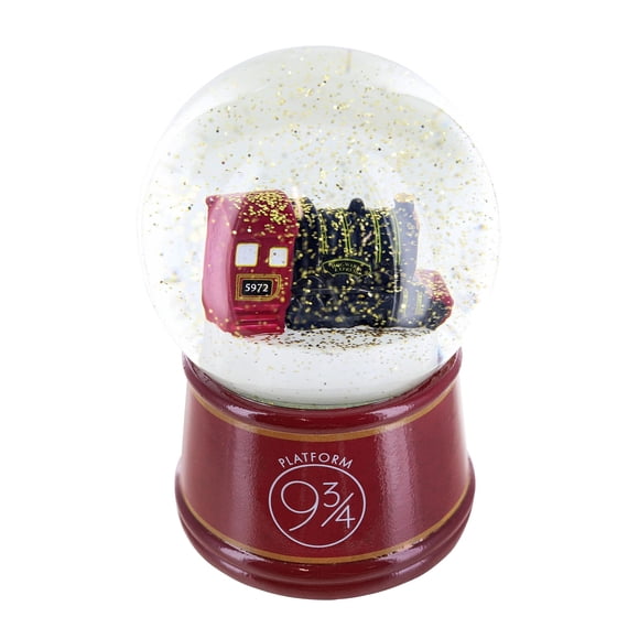 Bola de nieve plateada con forma de búfalo Harry Potter Hogwarts Express, 15 cm