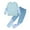 Blue, variant on GYRATEDREAM Girls Clothes Leopard Patchwork Sweatshirt Elastic Waist Sweatpants with Pockets 2PCs Girls' Clothing Sets 6-14T