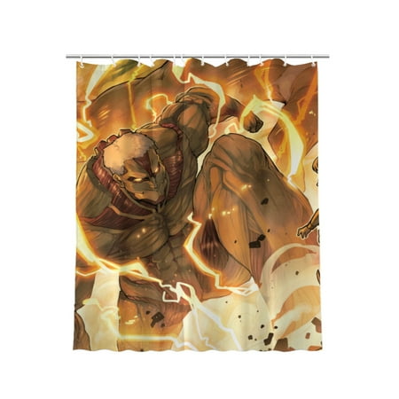 Attack on Titan Shower Curtain Bathroom Decoration Bath Curtain Waterproof Shower Curtain Home Decor