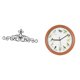 thumbnail image 1 of Decoración De Pared De Metal Con Placa De Desplazamiento, Decoración Floral, Reloj De Pared Con Pájaro Cantor, Reloj Colgante Para El Hogar, Cocina, Patio, Interior Y Exterior, Porche., 1 of 8