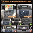 thumbnail image 2 of Radio de coche Naifay Android 12 con pantalla táctil de 9 pulgadas para Corolla, 2 of 7