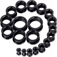 thumbnail image 5 of DESIGNICE 20Pcs Tunnels Kit 2G-1" Silicone Ear Skin Gauges Plugs Ear Expander Stretching Set, 5 of 5