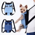 thumbnail image 1 of Portador de mochila para mascotas para perros pequeños Mochila de pecho frontal ajustable para mascotas Bolsa de viaje con piernas extendidas, 1 of 4