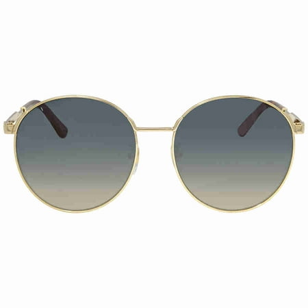 Gucci GG0206SK 005 Gold Gold Round Sunglasses