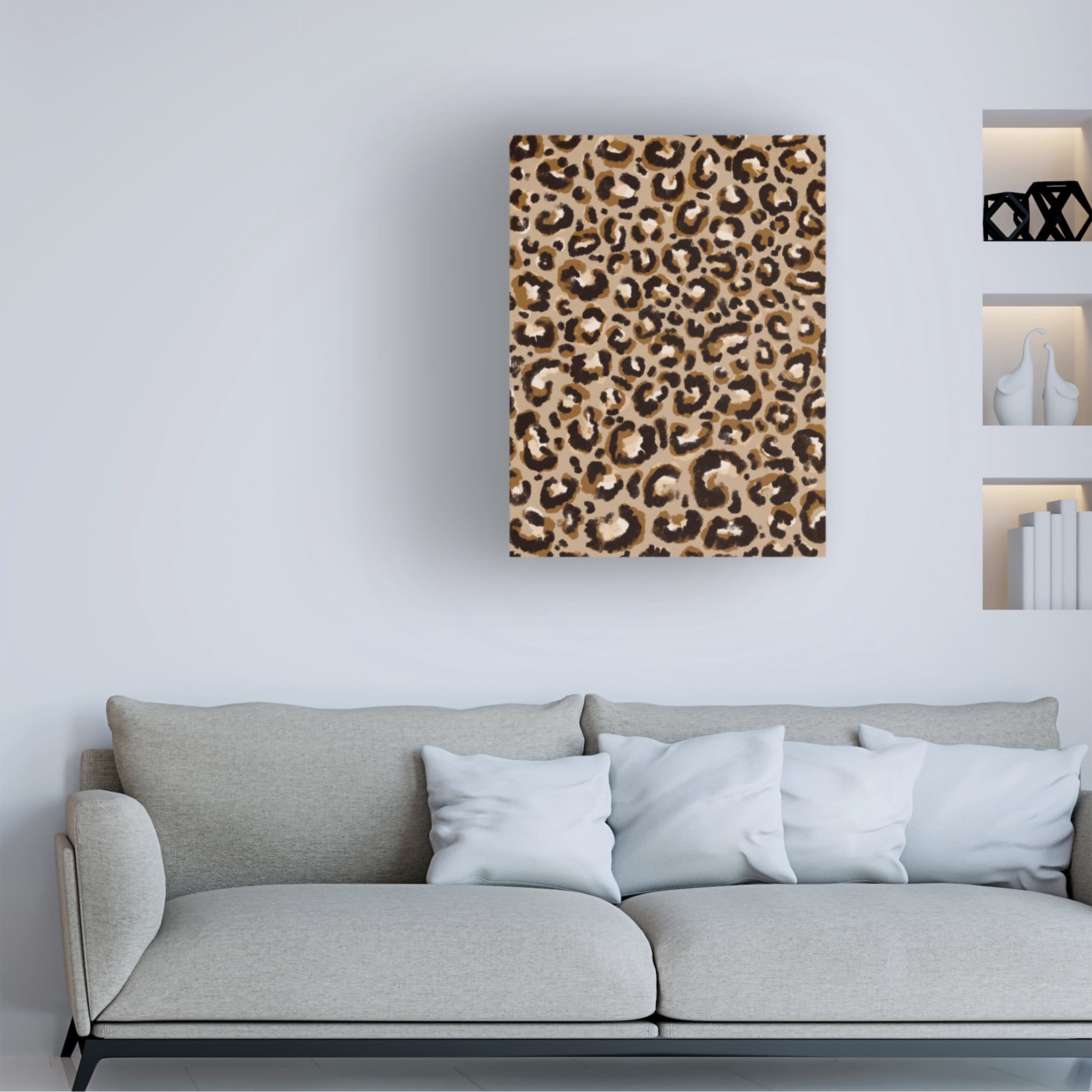 Canvas Wall Art - Treechild 'Cool Leo Pattern' Wall Art for Living Room, Bedroom, or Office D?cor by Trademark Fine Art - 18 x 24 Inches