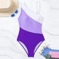 thumbnail image 6 of Swimsuit Bathing Suit V Neck High Support Sculpting Swimwear Purple Womens Swimsuits, 6 of 7