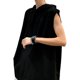 thumbnail image 2 of Camiseta sin mangas con capucha de verano, camiseta sin mangas holgada deportiva con cordón para hombres y mujeres, 2 of 8