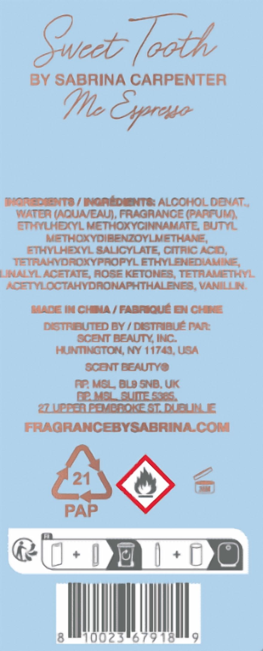 Sabrina Carpenter Me Espresso Mini EDP Fragrance, 10 ML