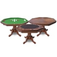 thumbnail image 5 of Blue Wave BG2366 Kingston Walnut 3-in-1 Poker Table with 4 Arm Chairs, 5 of 7