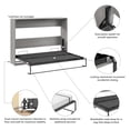 thumbnail image 6 of Claremont 85W Queen Horizontal Murphy Bed - Engineered Wood, 6 of 8