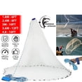 thumbnail image 2 of Easy Throw Fishing Cast Net, 6/8/10/12/16 FT Strong Nylon Mesh with Zinc Sinkers, for Fresh & Salt Water Bait Fishing, 2 of 20