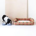 thumbnail image 2 of Creative Co-Op Large Stoneware Pet Bowl with Design, Blue and White, 2 of 5